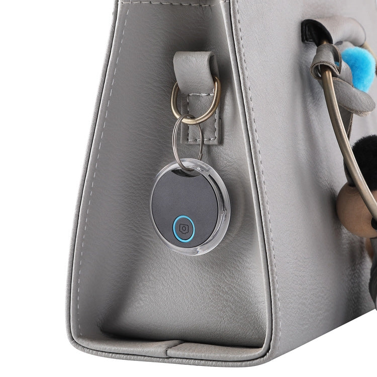 2 PCS S8 Round Bluetooth Anti-Lost Device Key Luggage Tracking Device Two-Way Alarm(Blue)
