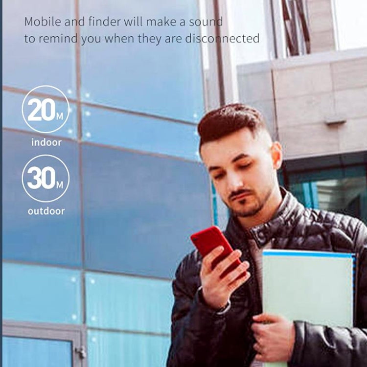 2 PCS S8 Round Bluetooth Anti-Lost Device Key Luggage Tracking Device Two-Way Alarm(White) - Anti-lost Alarm by PMc TechLife | Online Shopping South Africa | PMc TechLife | Buy Now Pay Later Mobicred