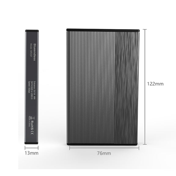 Blueendless 2.5 inch Mobile Hard Disk Box SATA Serial Port USB3.0 Free Tool SSD, Style: MR23G -A Port