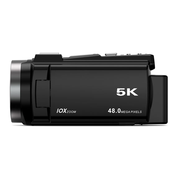 HDV265K 5K 30FPS 3.0-Inch HD Digital 3X Optical Zoom Outdoor Sports DV Camera UK Plug(Black)