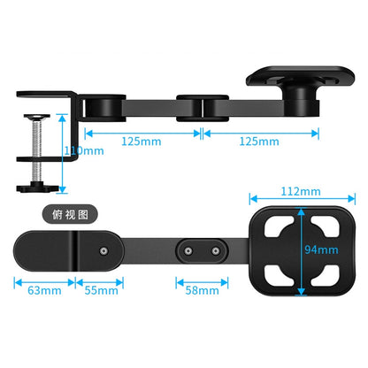 Vaydeer TJ2011 Computer Hand Bracket Mouse Pad Metal Lazy Arm Support Cantilever Wrist Pad(Black) - Other by Vaydeer | Online Shopping South Africa | PMC Jewellery | Buy Now Pay Later Mobicred