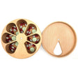Wooden 7-Compartment Medicine Box Kitchen Storage Container(11x11x3cm) - free shipping - PMC TechLife - Order now!