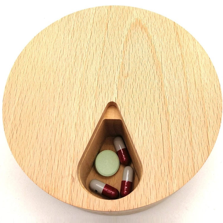 Wooden 7-Compartment Medicine Box Kitchen Storage Container(11x11x3cm) - free shipping - PMC TechLife - Order now!
