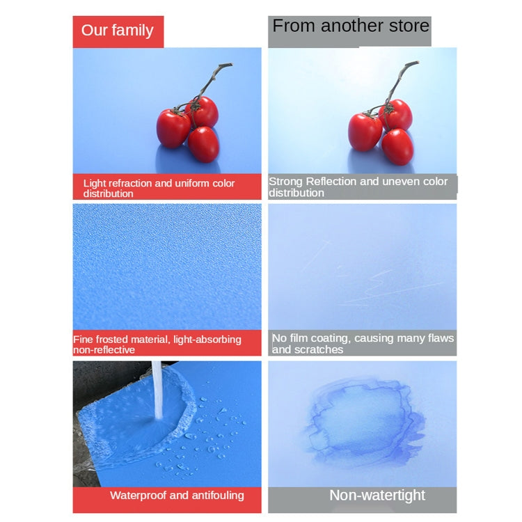 60 X 60cm Non-Reflective Matte PVC Board Double-Sided Solid Color Photo Background Board Filming Photography Props(Red + Pink) - free shipping - PMC Jewellery - Order now!