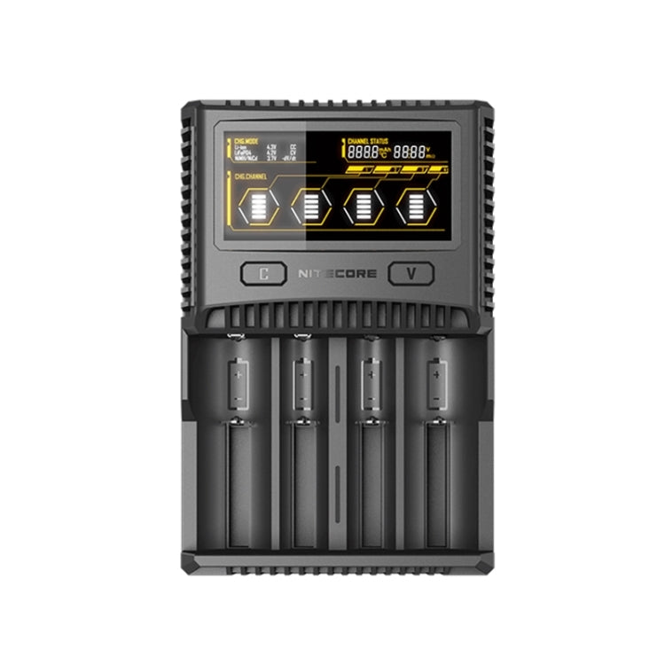 NITECORE 4-Slot Smart LCD Fast Charger, Model: SC4(EU Plug) - Charger & Converter by PMC TechLife | Online Shopping South Africa | PMC TechLife | Buy Now Pay Later Mobicred