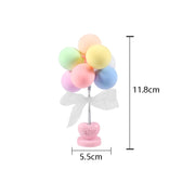 6 PCS Car Ornaments Love Balloon Personality Macaron Color Car Ornament(Blue White)