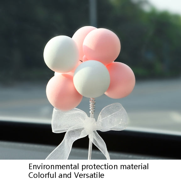 6 PCS Car Ornaments Love Balloon Personality Macaron Color Car Ornament(Colorful)