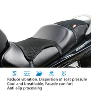 HOUZHI MTZT1010 Motorcycle Sun Insulation Cushion 3D Grid Breathable Sweating Cool Seat Cover, Style: Double Layer S