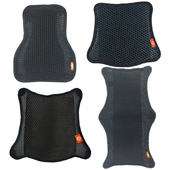 HOUZHI MTZT1010 Motorcycle Sun Insulation Cushion 3D Grid Breathable Sweating Cool Seat Cover, Style: Double Layer M