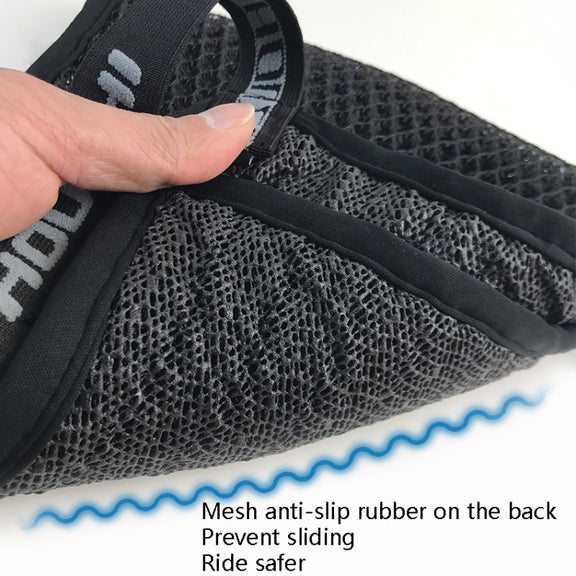 HOUZHI MTZT1010 Motorcycle Sun Insulation Cushion 3D Grid Breathable Sweating Cool Seat Cover, Style: Double Layer M