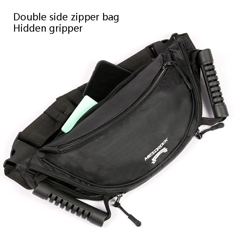 MESOROCK MTXB1018 Motorcycle Pocket Handle Riding Back Seat Safety Handle Multi-Function Dumplings Package(Black) - Bags & Luggages by PMC TechLife | Online Shopping South Africa | PMC TechLife | Buy Now Pay Later Mobicred