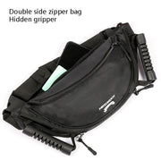 MESOROCK MTXB1018 Motorcycle Pocket Handle Riding Back Seat Safety Handle Multi-Function Dumplings Package(Black)