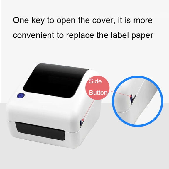 100mm Express Order Printer Thermal Self-adhesive Label Printing Machine, Style:IP486(AU Plug)