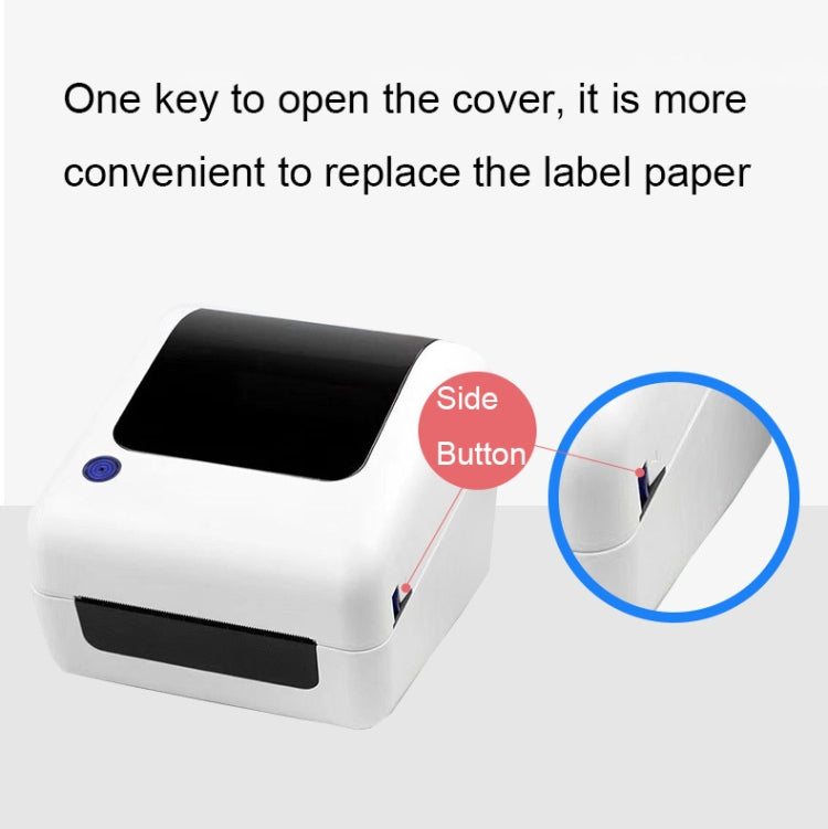 100mm Express Order Printer Thermal Self-adhesive Label Printing Machine, Style:IP486(AU Plug)