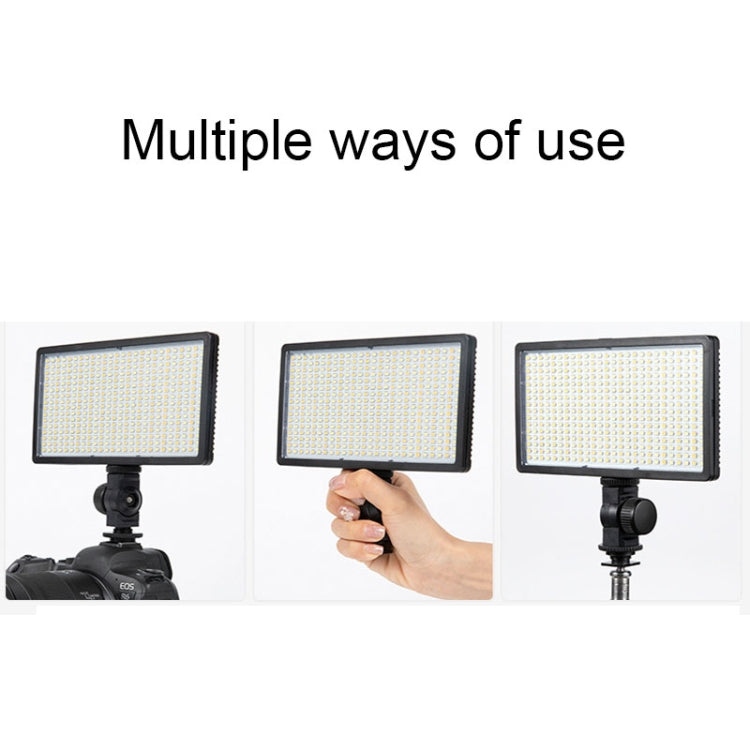 600 LEDs Stepless Adjustment Live Fill Light Reversible Photography Soft Light, Style: 10 inch