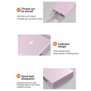 Blueendless 4K60Hz + Data Port Type-C Docking Station USB3.0 Splitter, Spec: 7-in-1 Card Reading Pink