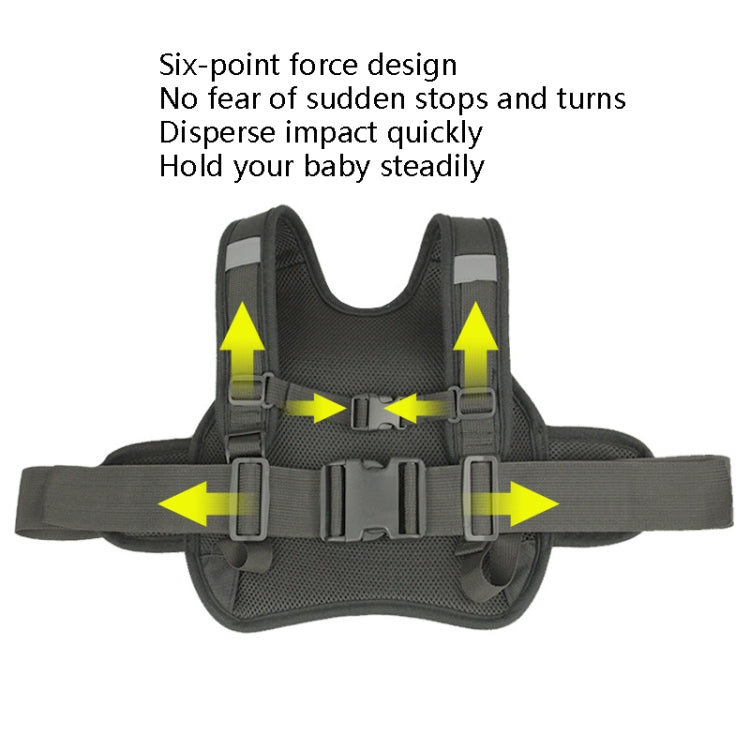 MTBD1063 Electric Motorcycle Seat Belt Child Seat Belt Baby Strap(Yellow)