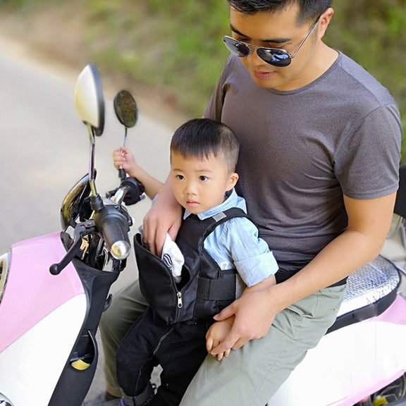 MTBD1063 Electric Motorcycle Seat Belt Child Seat Belt Baby Strap(Black)