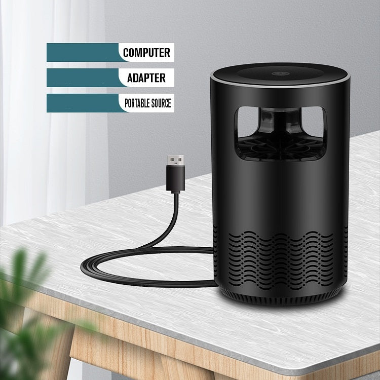 Household Mute Inhalation Photocatalyst USB Physical Mosquito Killer Small Q-Black(USB Direct) - Repellents by PMC TechLife | Online Shopping South Africa | PMC TechLife | Buy Now Pay Later Mobicred