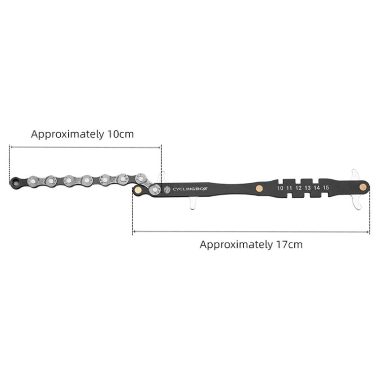 CYCLINGBOX BG-201401 Bicycle Repair Flywheel Disassembly Wrench Mountain Bike Portable Fast Repair Wrench(Black)