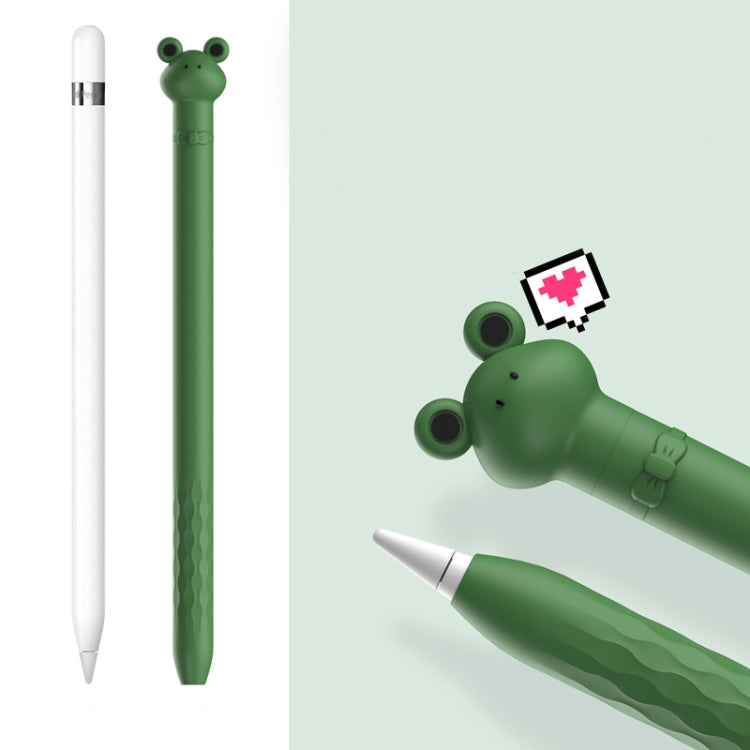 Cartoon Silicone Capacitive Pen Non-Slip And Anti-Drop Protective Cover For Apple Pencil 1( Frog) - free shipping - PMC Jewellery - Order now!