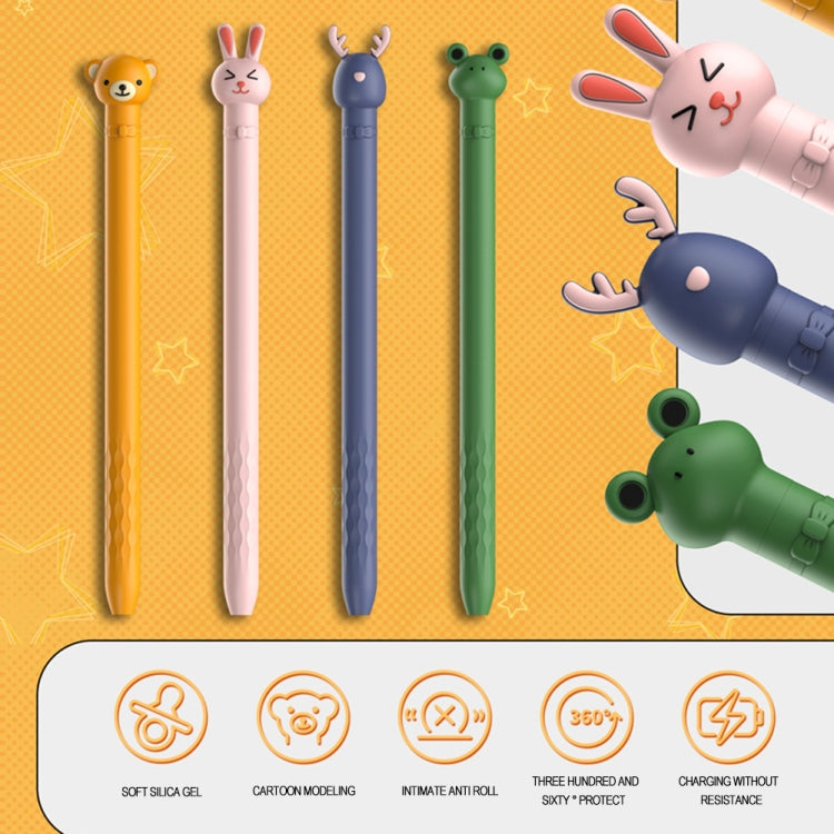 Cartoon Silicone Capacitive Pen Non-Slip And Anti-Drop Protective Cover For Apple Pencil 1(Deer)