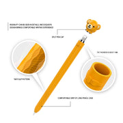 Cartoon Silicone Capacitive Pen Non-Slip And Anti-Drop Protective Cover For Apple Pencil 1(Deer)
