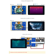 Waveshare 7 inch 800��480 IPS Capacitive Touch Display, DSI Interface, 5-Point Touch without Case