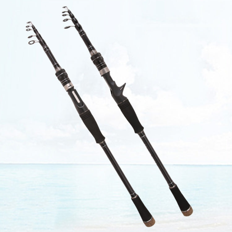 Carbon Telescopic Luya Rod Short Section Fishing Throwing Rod, Length: 2.1m(Curved Handle) - Fishing Rods & Accessories by PMC TechLife | Online Shopping South Africa | PMC TechLife | Buy Now Pay Later Mobicred