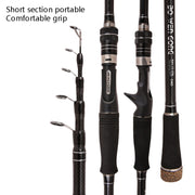 Carbon Telescopic Luya Rod Short Section Fishing Throwing Rod, Length: 2.1m(Straight Handle)