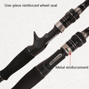 Carbon Telescopic Luya Rod Short Section Fishing Throwing Rod, Length: 2.1m(Curved Handle)