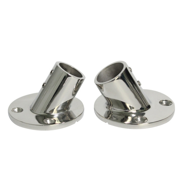 60 Degree Round Pipe Seat 316 Stainless Steel Corrosion-Resistant Marine Tube Seat, Specification: 25mm 1 inch
