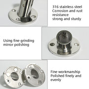 60 Degree Round Pipe Seat 316 Stainless Steel Corrosion-Resistant Marine Tube Seat, Specification: 25mm 1 inch