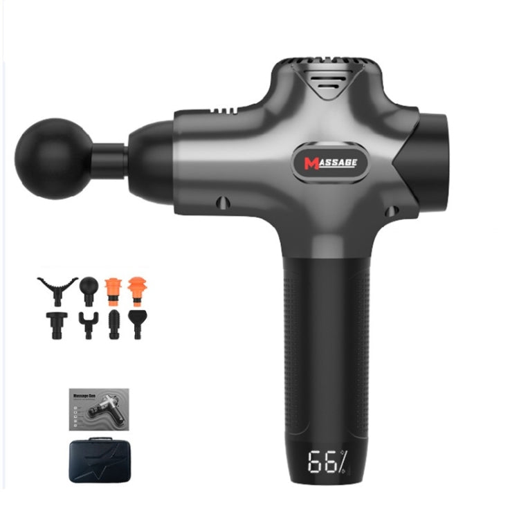 Y8-1 Fitness Massage Fascia Muscle Vibration Massager, Specification: Bright Gray(UK Plug) - free shipping - PMC TechLife - Order now!