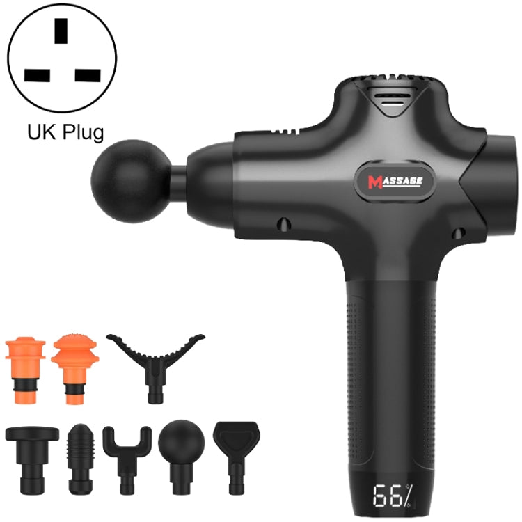 Y8-1 Fitness Massage Fascia Muscle Vibration Massager, Specification: Black(UK Plug) - free shipping - PMC TechLife - Order now!