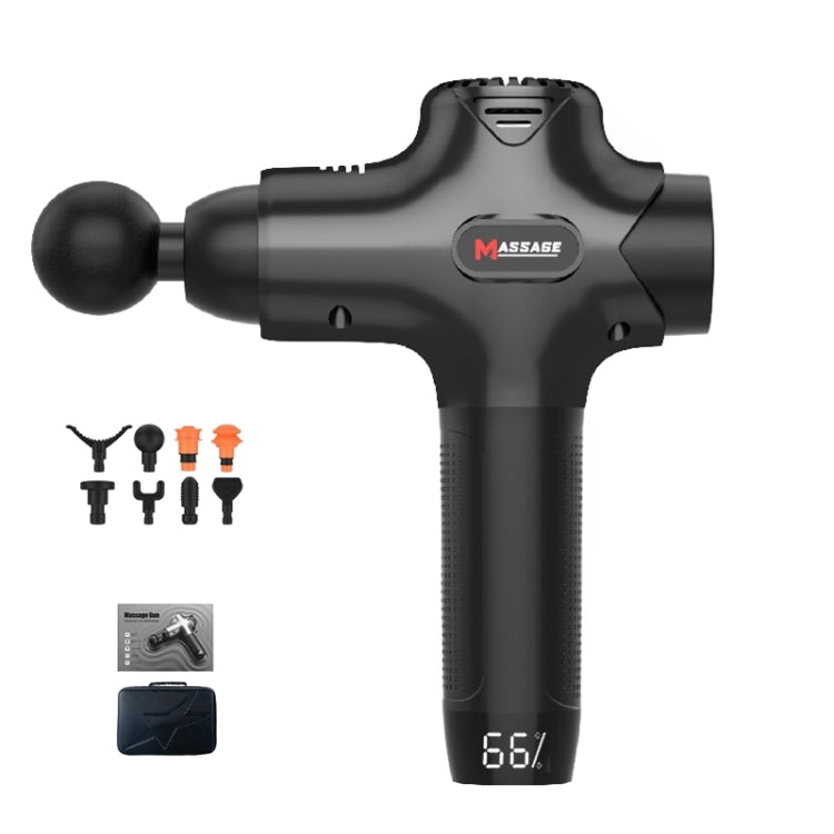 Y8-1 Fitness Massage Fascia Muscle Vibration Massager, Specification: Black(AU Plug)