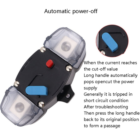 CB8 Car Route Yacht Ship Audio Refit Automatic Circuit Breaker Power Circuit Protection Insurance Switch, Specification: 300A