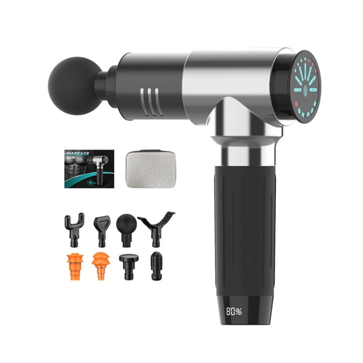 Y10 Fitness Massage Fascia Muscle Vibration Massager, Specification: 7 Gear Silver(EU Plug) - free shipping - PMC TechLife - Order now!