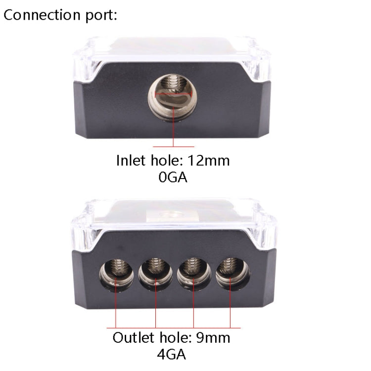 Car Audio Power Amplifier One Point Four Junction Box Hub Splitter(DB29) - Car Amplifiers by PMC TechLife | Online Shopping South Africa | PMC TechLife | Buy Now Pay Later Mobicred