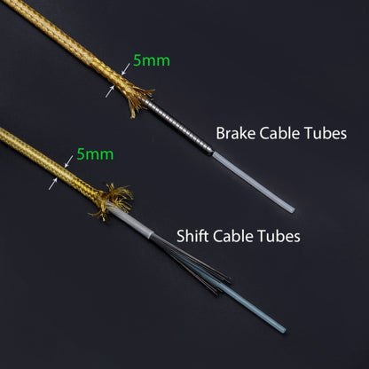 TRLREQ ZH209 Mountain Road Car Bicycle 5mm Braided Tube, Style: 3m Variable Speed(Titanium Color) - free shipping - PMC Jewellery - Order now!