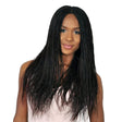 B1104 Long Hair Stretch Mesh Chemical Fiber Headgear Braid Wig(Black) - free shipping - PMC TechLife - Order now!