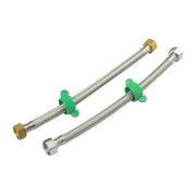 2m Copper Hat 304 Stainless Steel Metal Knitting Hose Toilet Water Heater Hot And Cold Water High Pressure Pipe 4/8 Inch DN15 Connecting Pipe