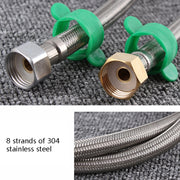 3m Copper Hat 304 Stainless Steel Metal Knitting Hose Toilet Water Heater Hot And Cold Water High Pressure Pipe 4/8 Inch DN15 Connecting Pipe