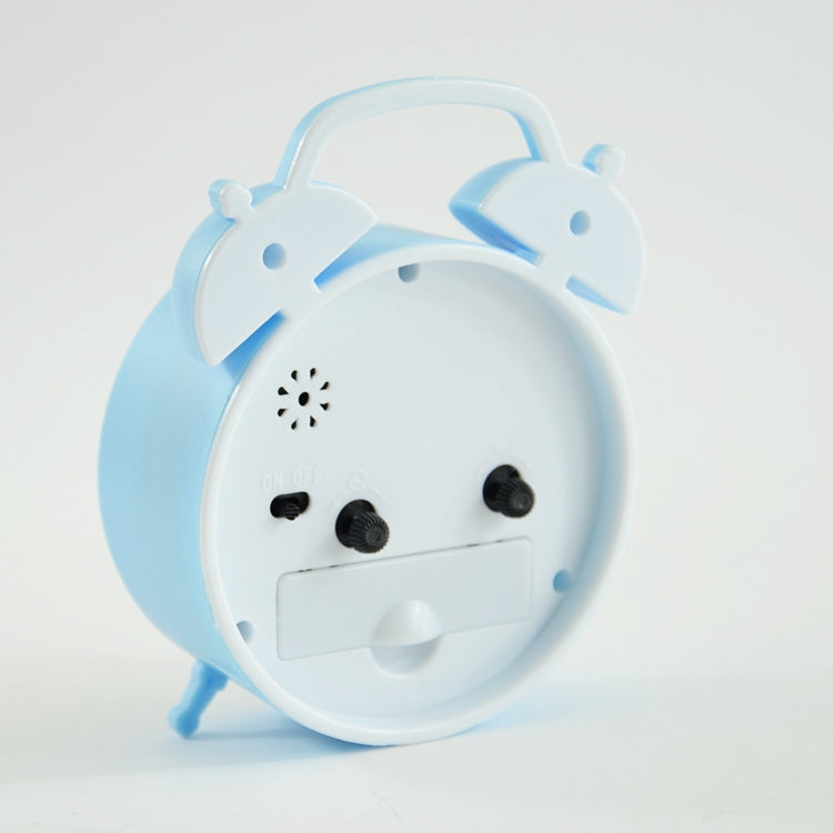 2 PCS Student Bed Small Alarm Clock Desk Alarm Clock(Blue)