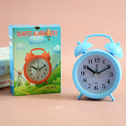 2 PCS Student Bed Small Alarm Clock Desk Alarm Clock(Blue)
