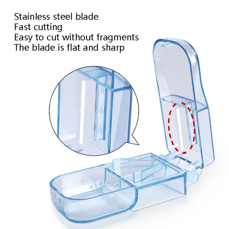 2pcs R8335 Transparent Medicine Cutter Food Grade Plastic Split Cartridge Pill Separator(Transparent) - free shipping - PMC TechLife - Order now!