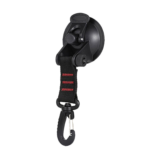3 PCS Car Tent Suction Cup Home Users Outside Travel Portable Suction Cup Hook Round Carabiner(Red)