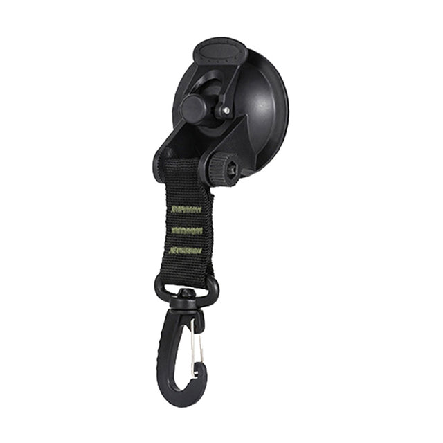 3 PCS Car Tent Suction Cup Home Users Outside Travel Portable Suction Cup Hook Round Carabiner(Green)