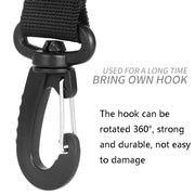 3 PCS Car Tent Suction Cup Home Users Outside Travel Portable Suction Cup Hook Round Carabiner(Blue)