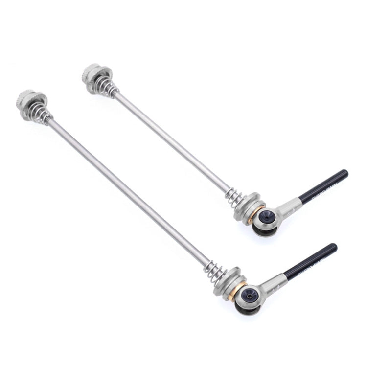 EVERDAWN Mountain Highway Bike Titanium Alloy Axis Quick Removal Rod Front And Rear Rollers Open Flower Drum Fixed Axis Trolley(Titanium Color) - Quick Release by PMC TechLife | Online Shopping South Africa | PMC TechLife | Buy Now Pay Later Mobicred